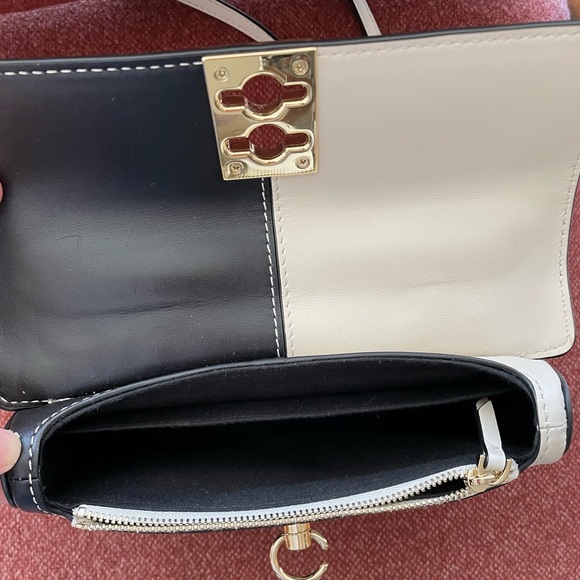 Cafune Stance Wallet Crossbody Bag - Black White Two Tone - Retail $433. - Picture 9 of 13